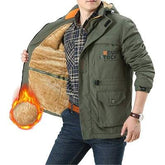 Men's Bomber Winter Jackets Casual Hiking Windbreaker Hooded Coats - Acapparelstore